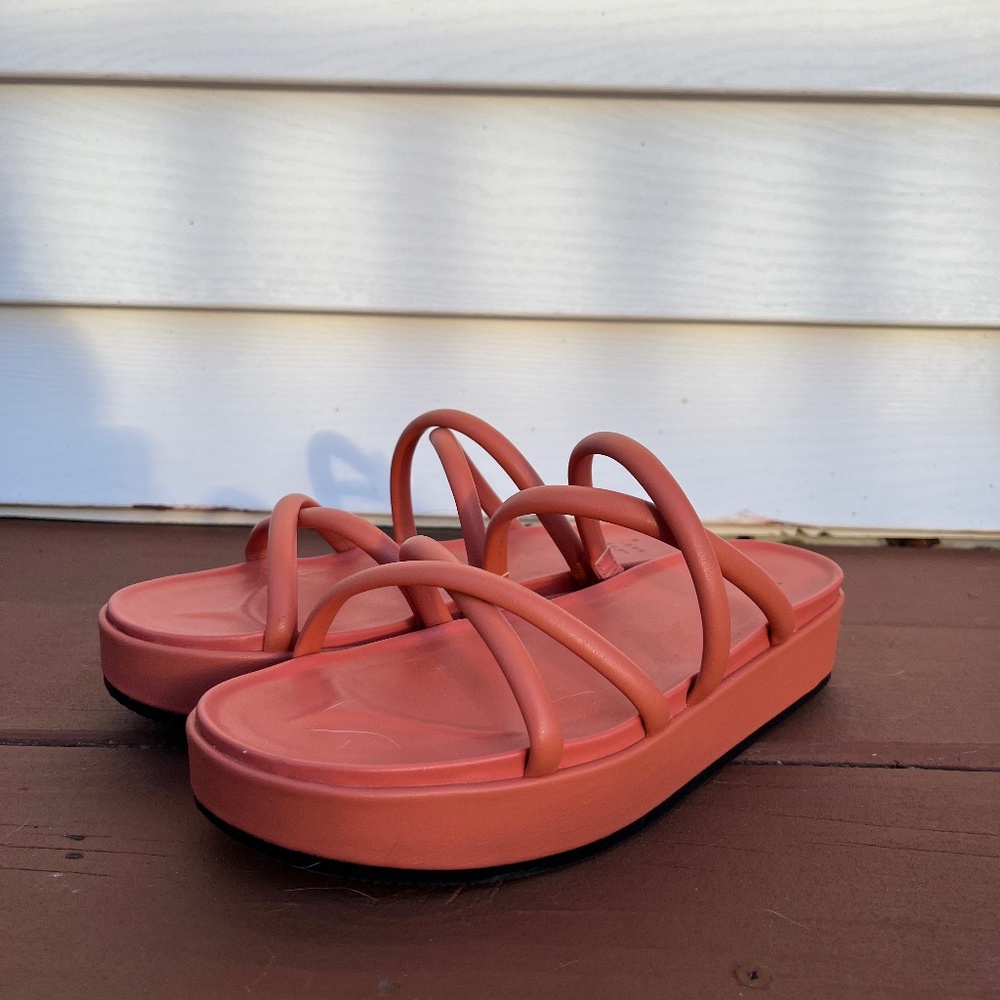 A New Day Coral Platform Sandals